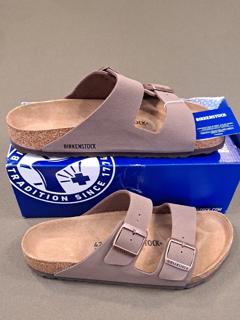 Birkenstock Arizona  Birkibuc - Color: Mocca - Size: Men 9 - Picture 2 of 10